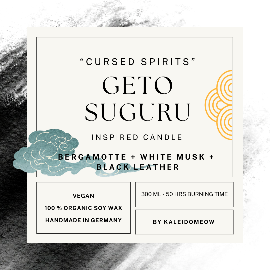 GETO SUGURU inspired candle - 'Cursed Spirits' Jujutsu kaisen inspired soy Candle 300 ML