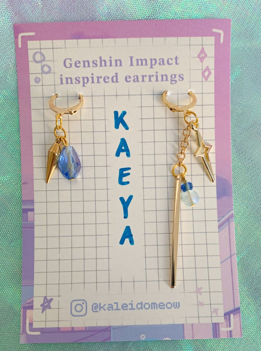 Kaeya - Genshin Impact inspired earrings