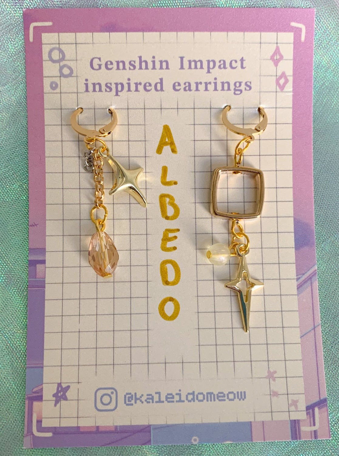 Albedo inspired earrings