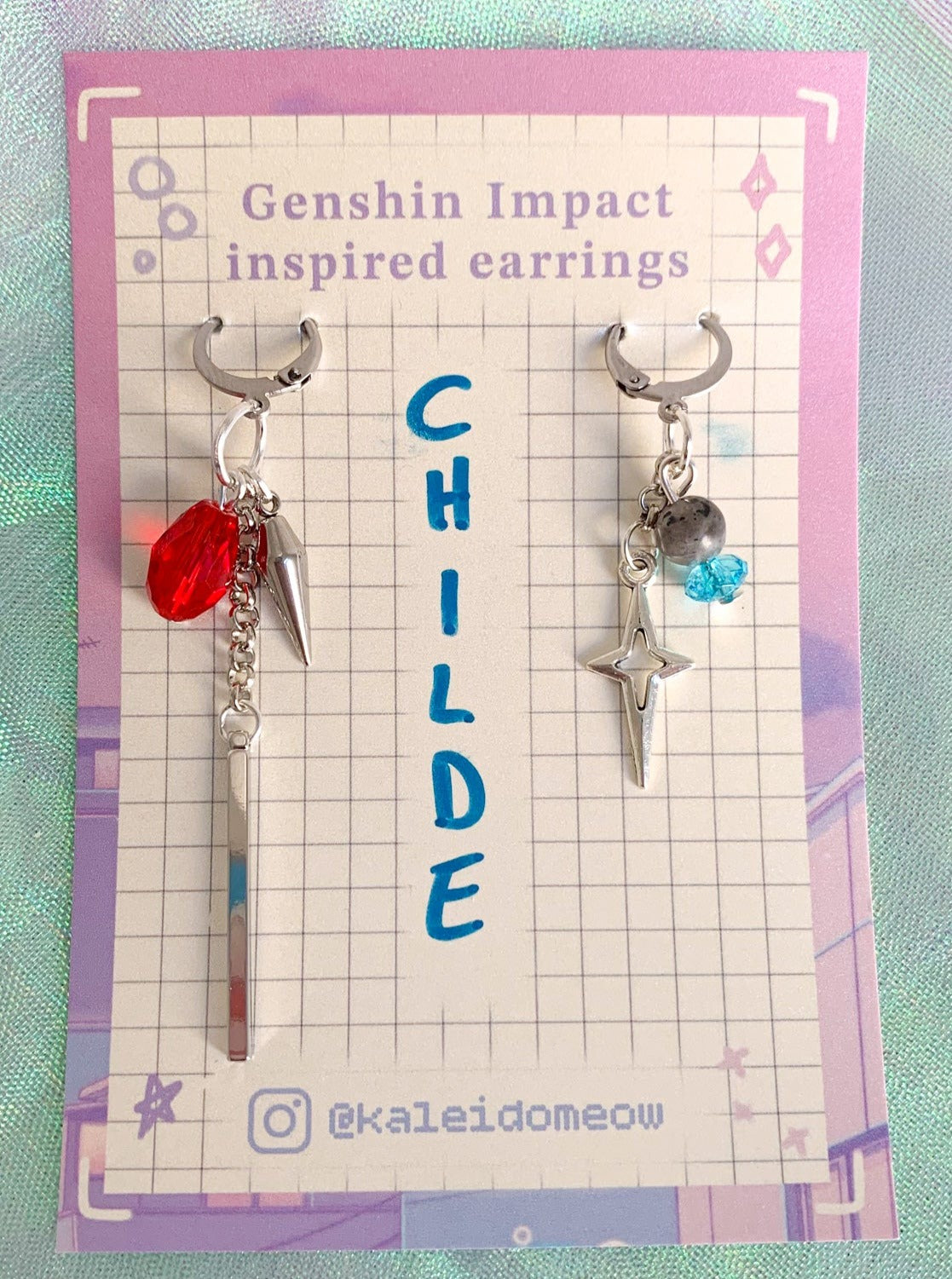 Childe inspired earrings by kaleidomeow