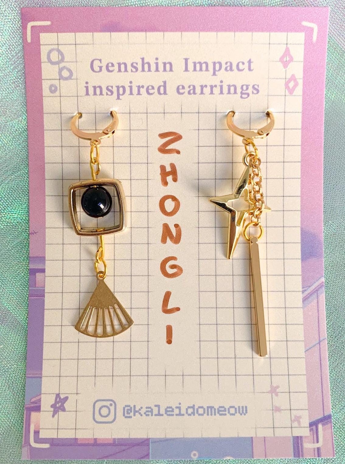 Zhongli inspired earrings