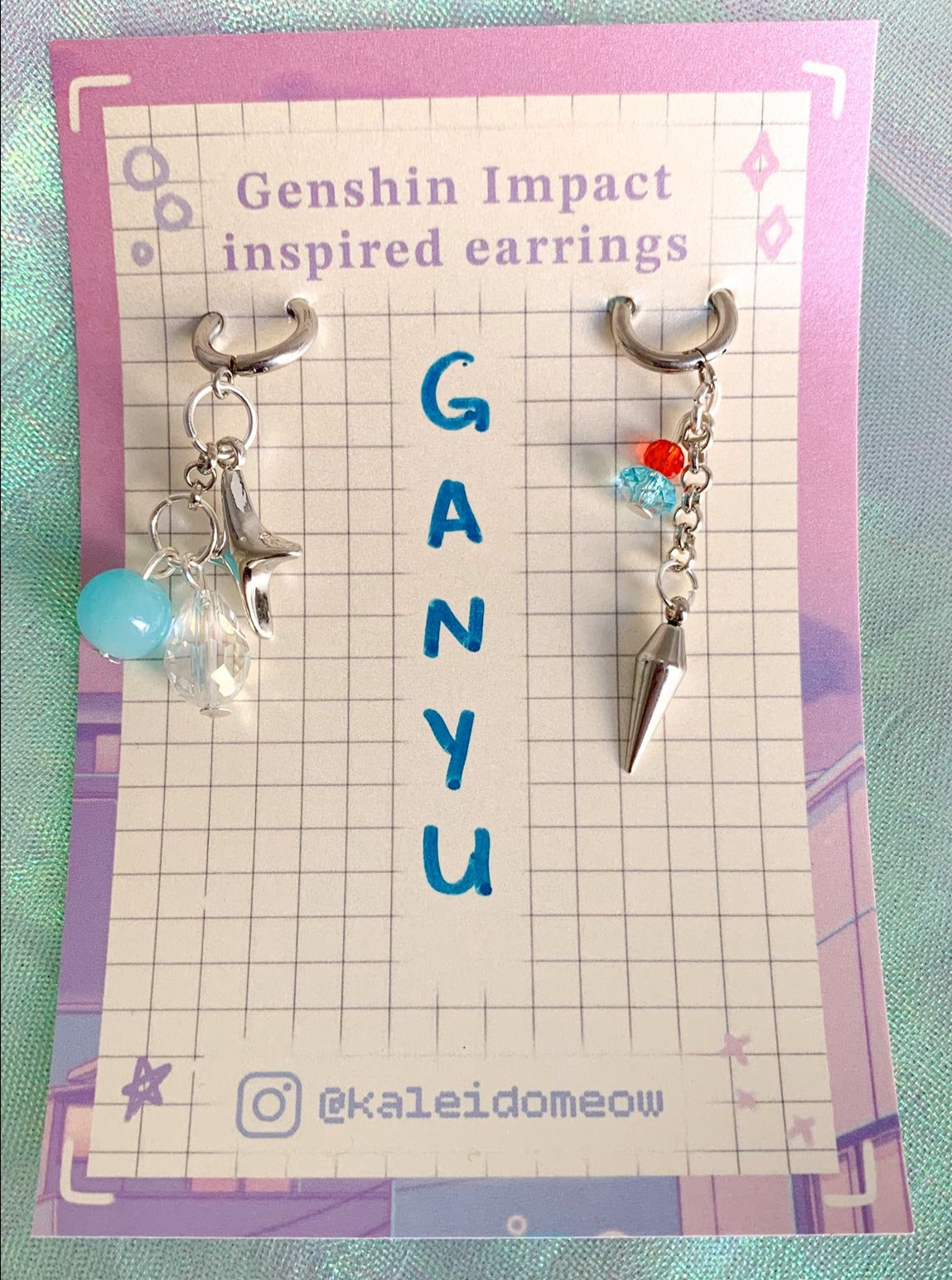 Ganyu inspired earrings