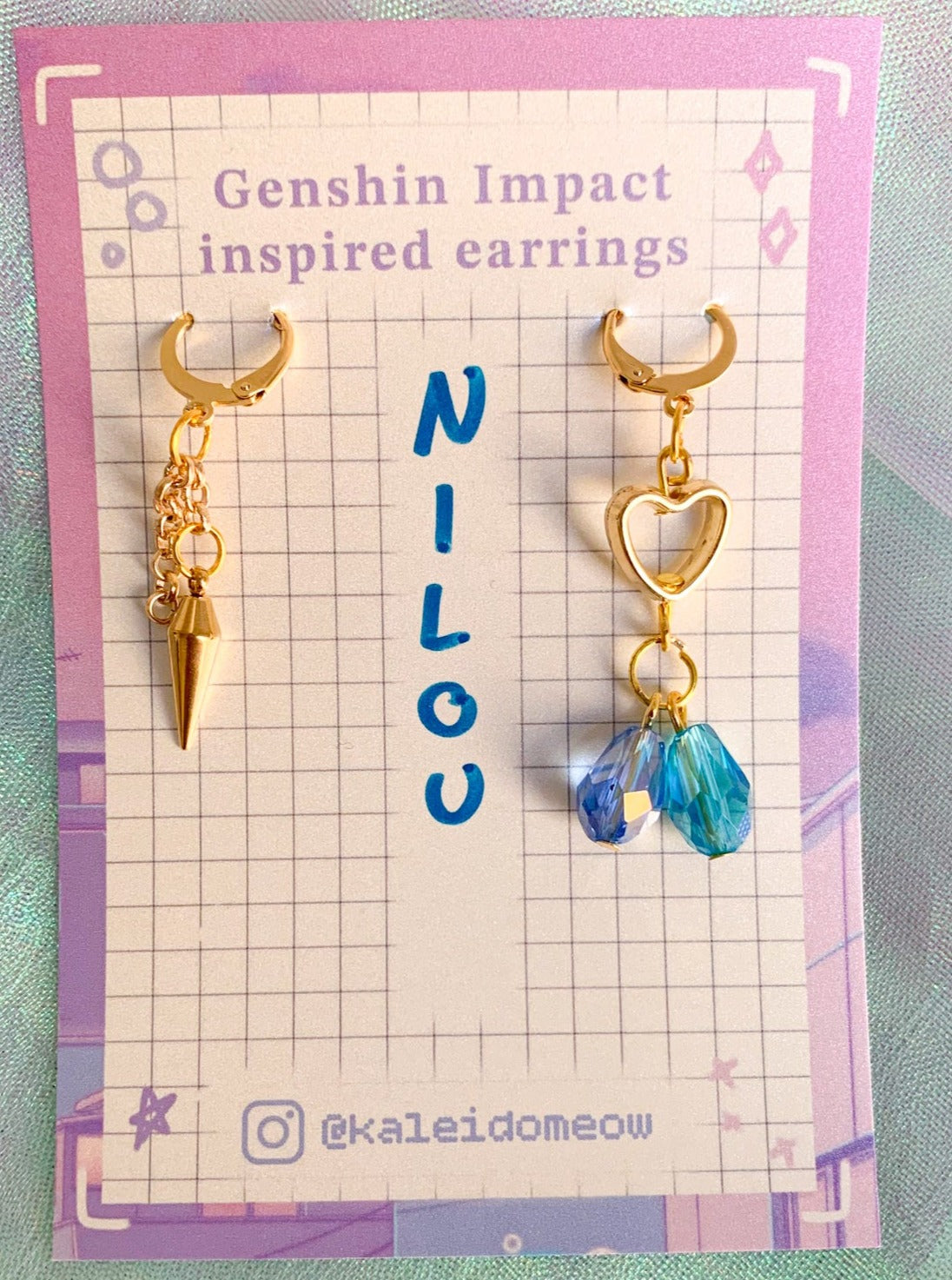 Nilou inspired earrings by kaleidomeow