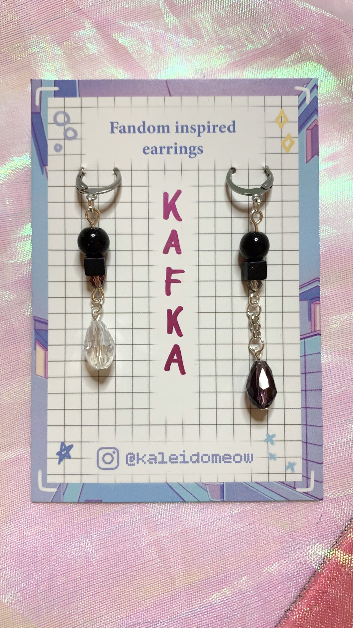 Kafka - Honkai Star Rail inspired earrings