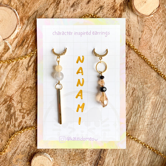 Nanami - Jujutsu Kaisen inspired earrings