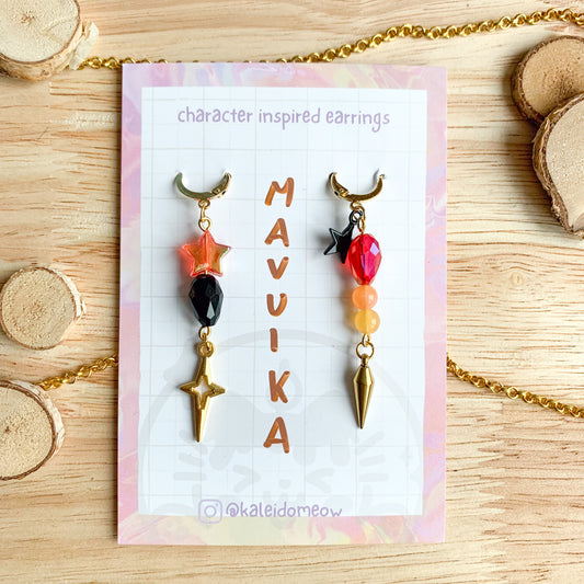 Mavuika - Genshin inspired earrings