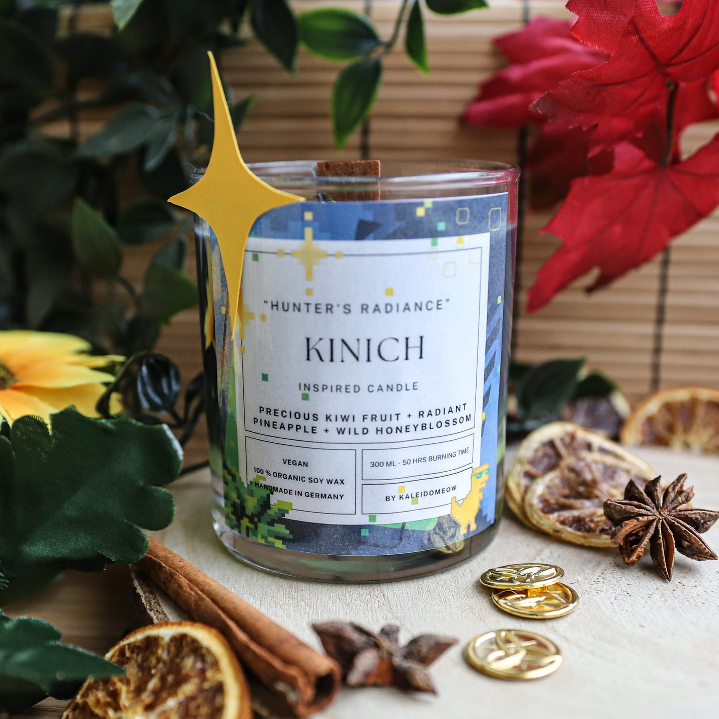 Kinich inspired candle - 'Hunter's Radiance' Genshin inspired scented candle 300 ML