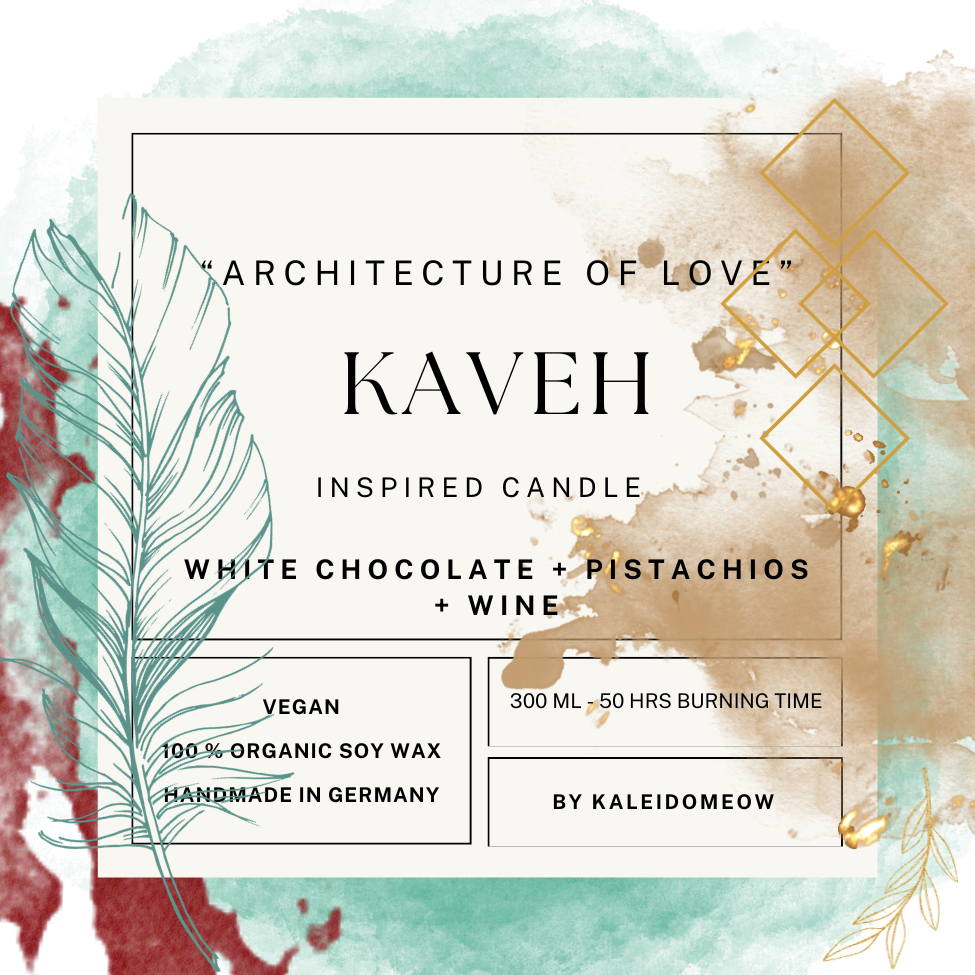 Kaveh inspired candle - 'Architecture of Love' Genshin inspired scented candle 300 ML