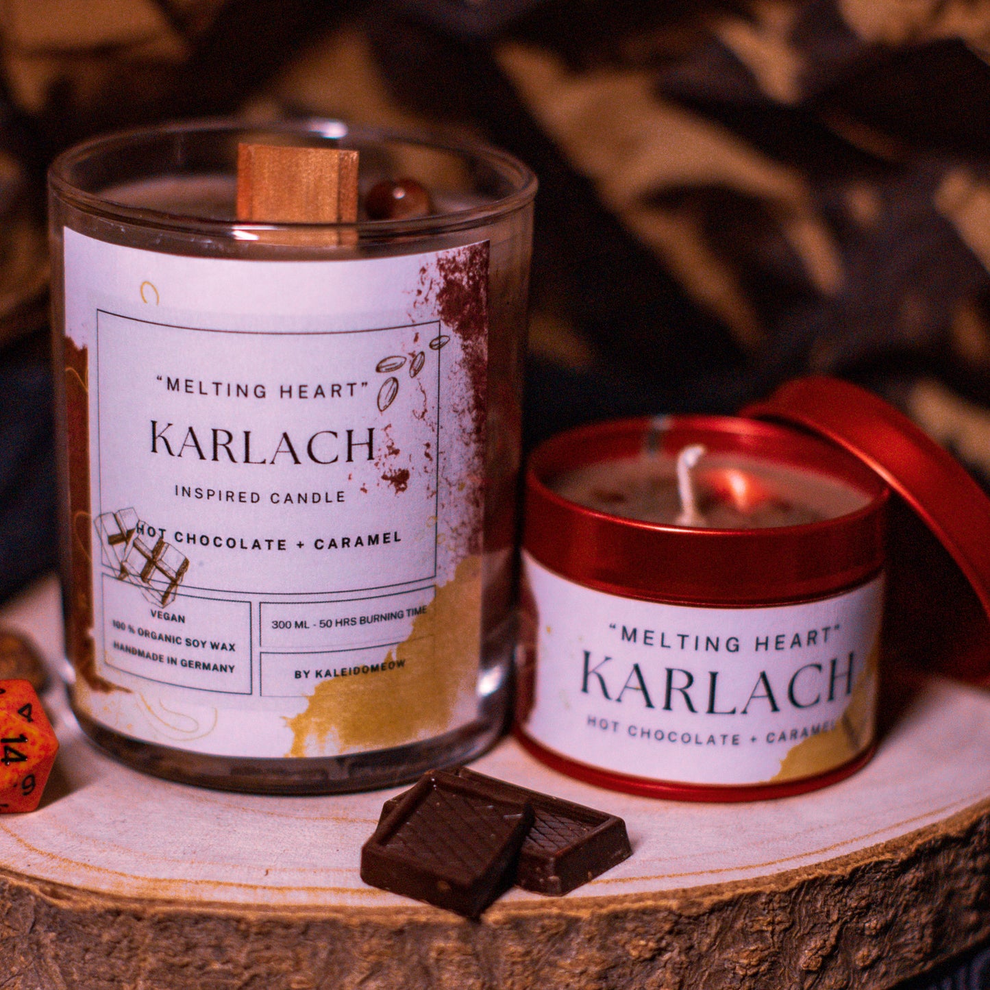KARLACH inspired candle - 'Melting Heart' Baldur's Gate 3 inspired soy candle 100 ML