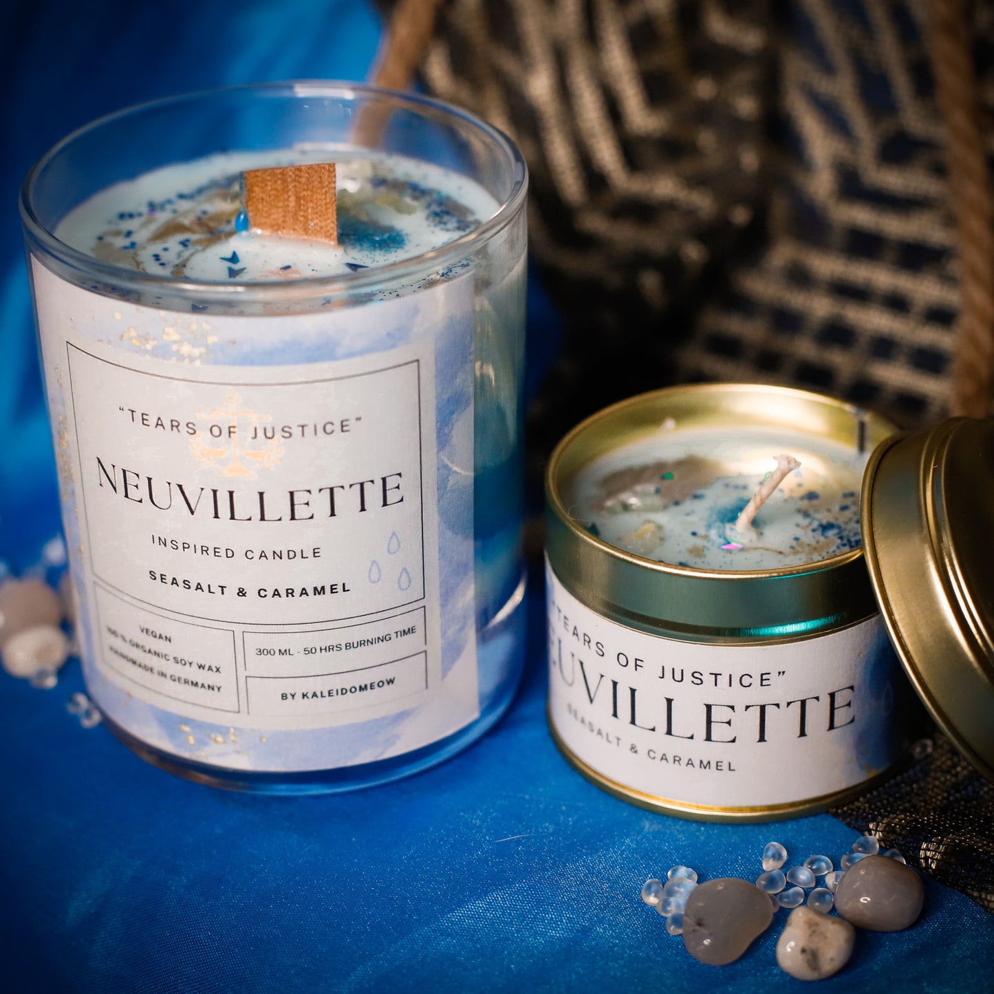Neuvillette inspired candle - 'Tears of Justice' Genshin inspired scented candle 300 ML