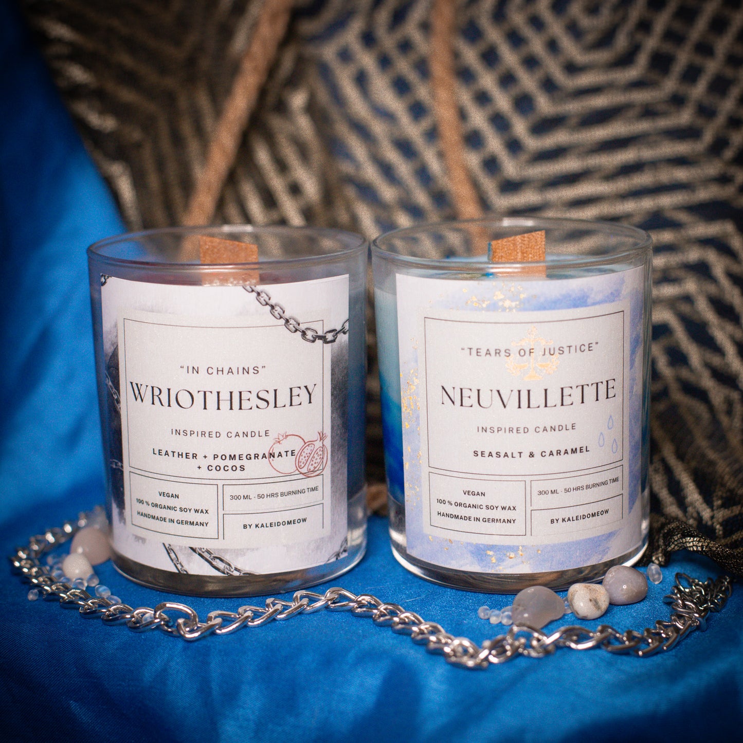Wriothesley inspired candle - 'In Chains' Genshin inspired scented candle 300 ML