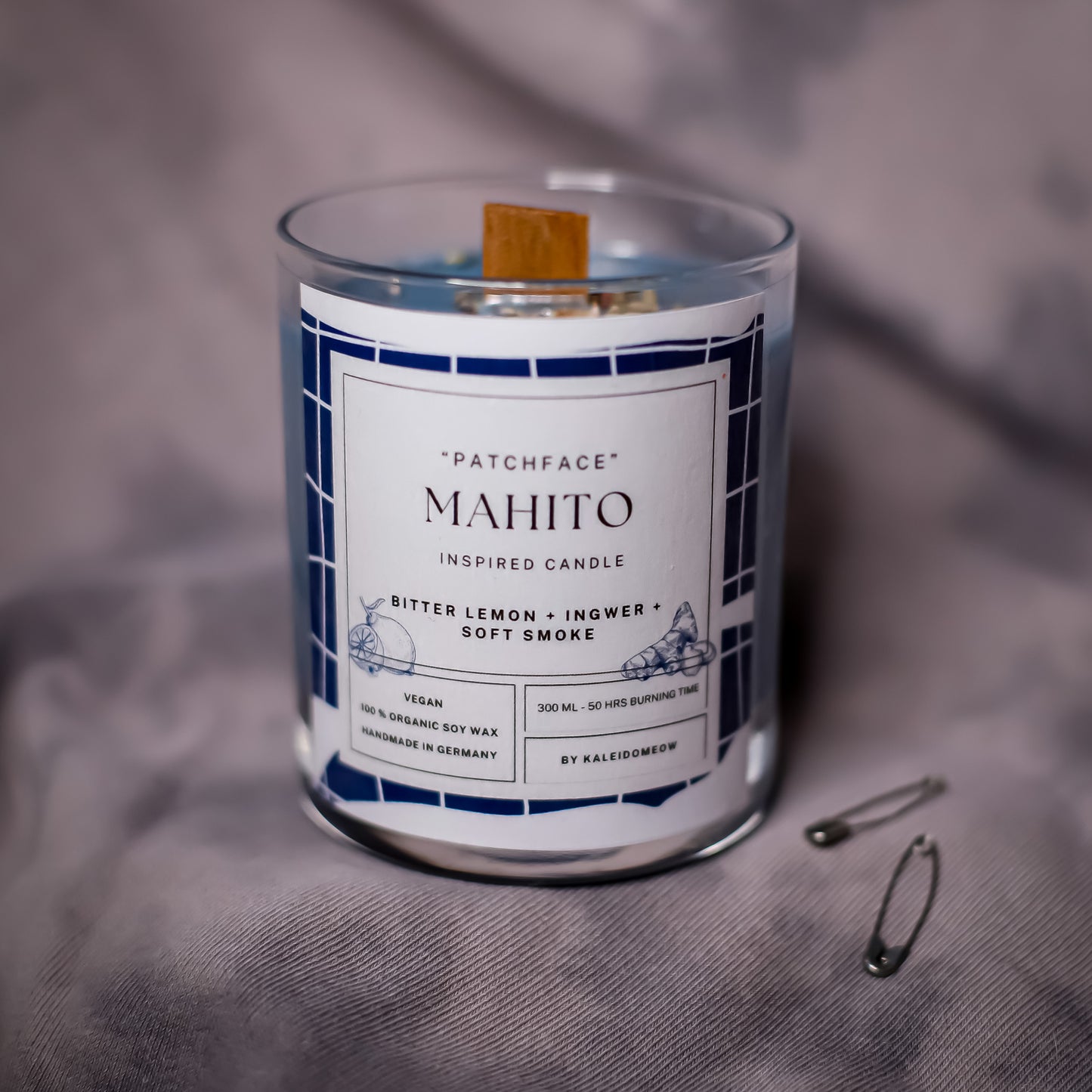 MAHITO inspired candle - 'Patchface' Jujutsu kaisen inspired soy Candle 300 ML