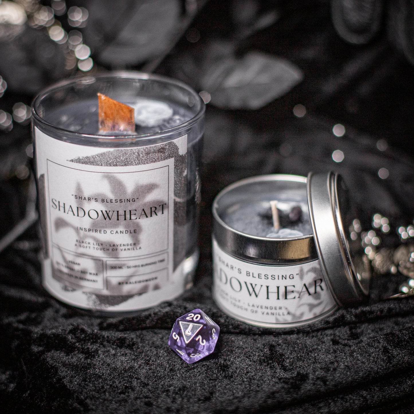 Shadowheart inspired candle - 'Shar's Blessing' Baldurs Gate 3 inspired soy Candles 100ml