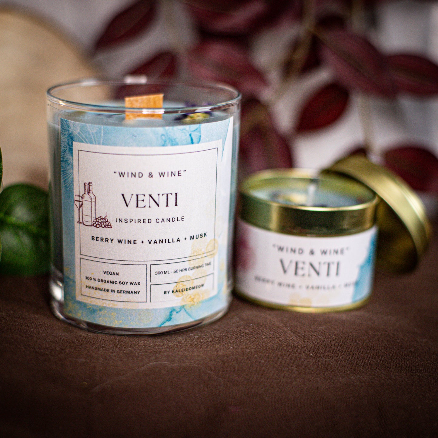 Venti inspired candle - 'Wind & Wine' Genshin Impact inspired soy candle 100 ML