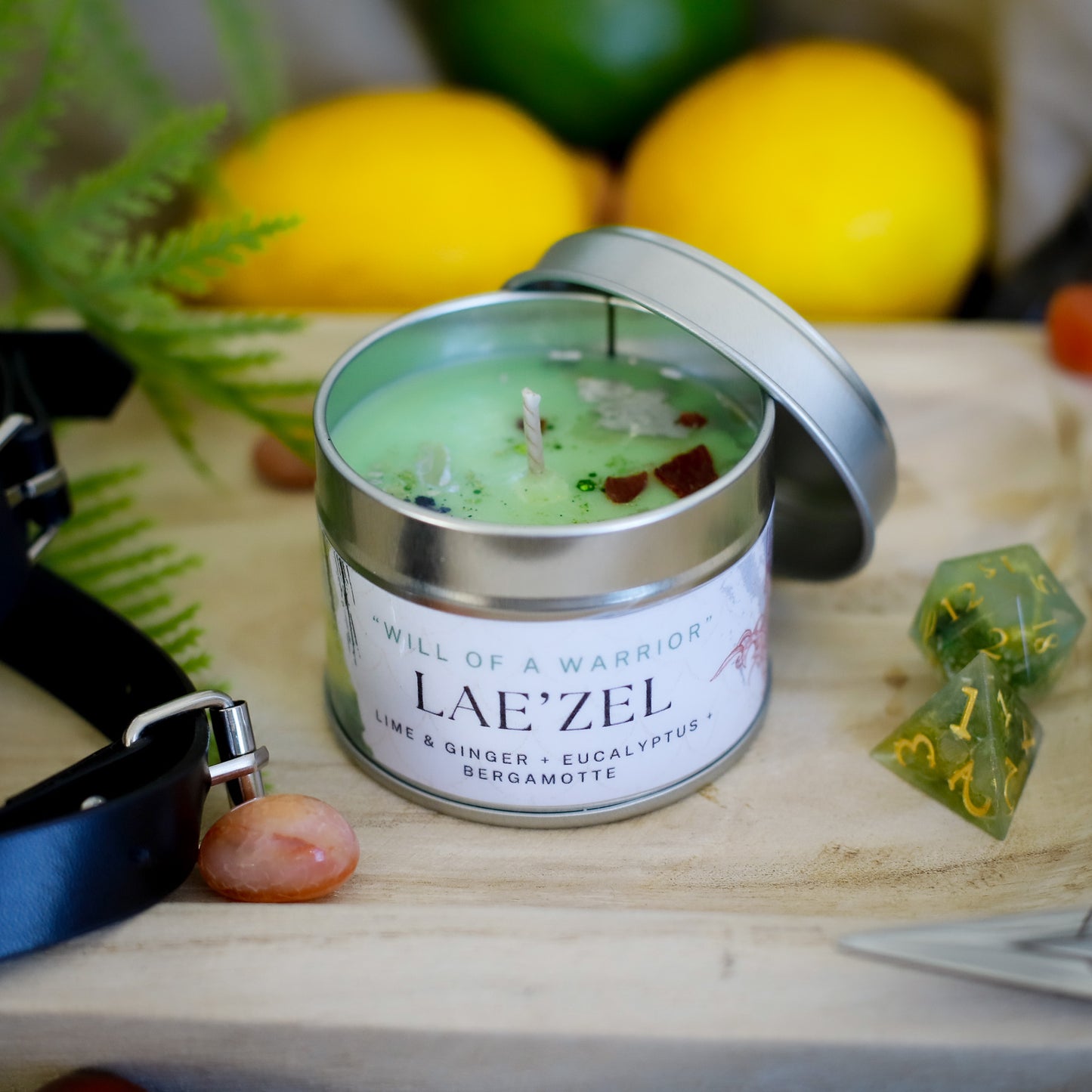 LAE'ZEL inspired soy candle - 'will of a warrior' Baldur's Gate 3 inspired scented candle 100 ML
