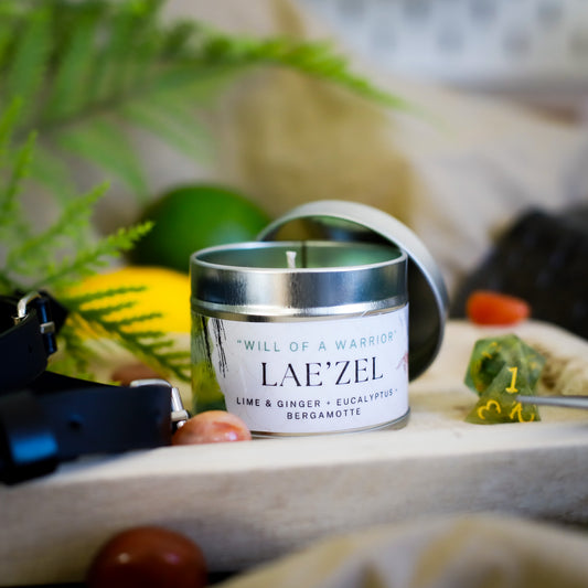 LAE'ZEL inspired soy candle - 'will of a warrior' Baldur's Gate 3 inspired scented candle 100 ML