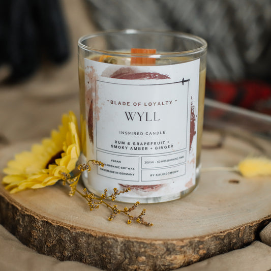 WYLL inspired scented candle - 'Blade of Loyalty' Baldur's Gate 3 inspired soy candle 300 ML