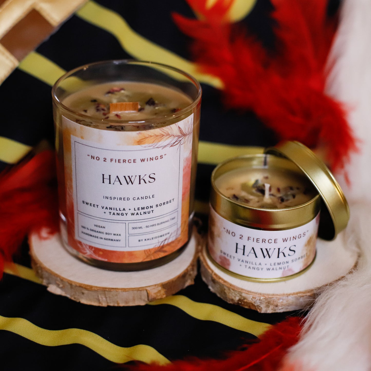 HAWKS inspired candle - 'No 2 Fierce Wings' My Hero Academia inspired soy candle 100 ML