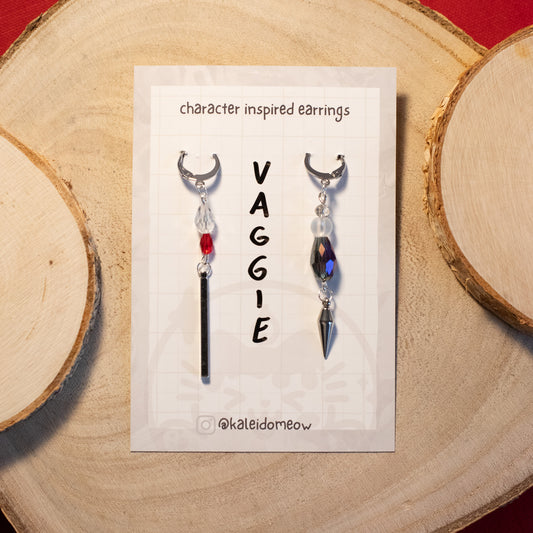 Vaggie Hazbin Hotel inspired earrings l anime jewelry