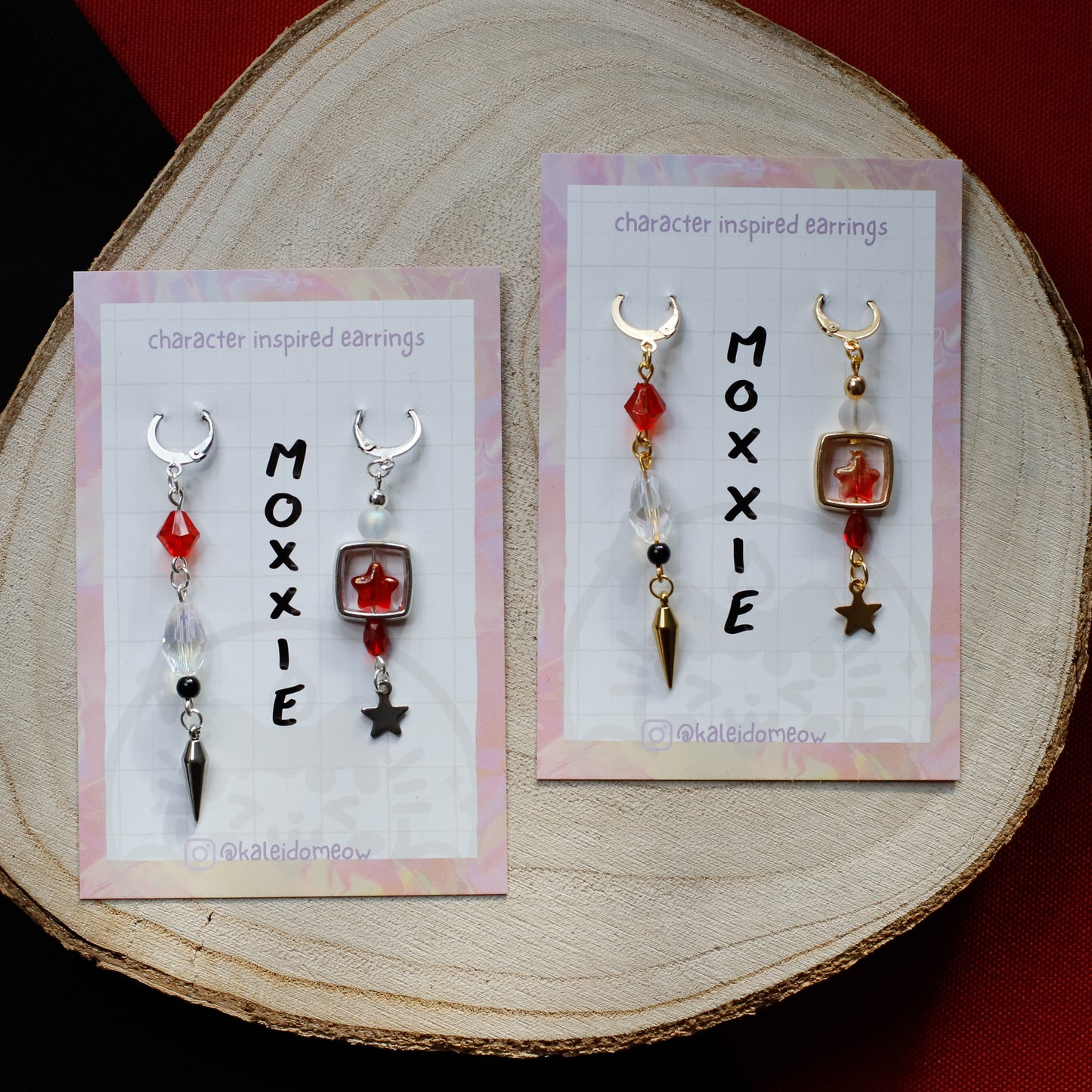 Moxxie Helluvaboss inspired earrings l anime jewelry