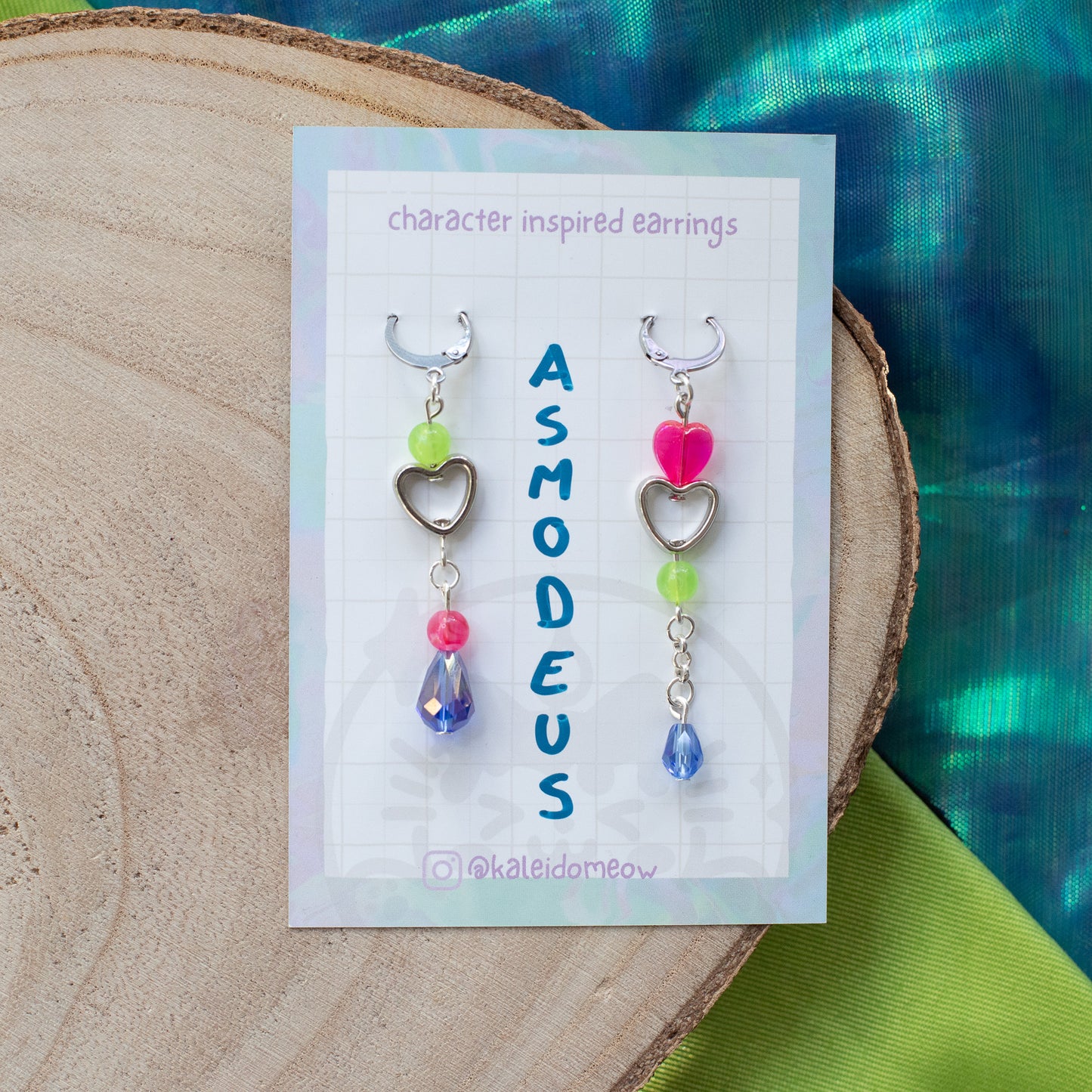 Asmodeus Helluvaboss inspired earrings l anime jewelry