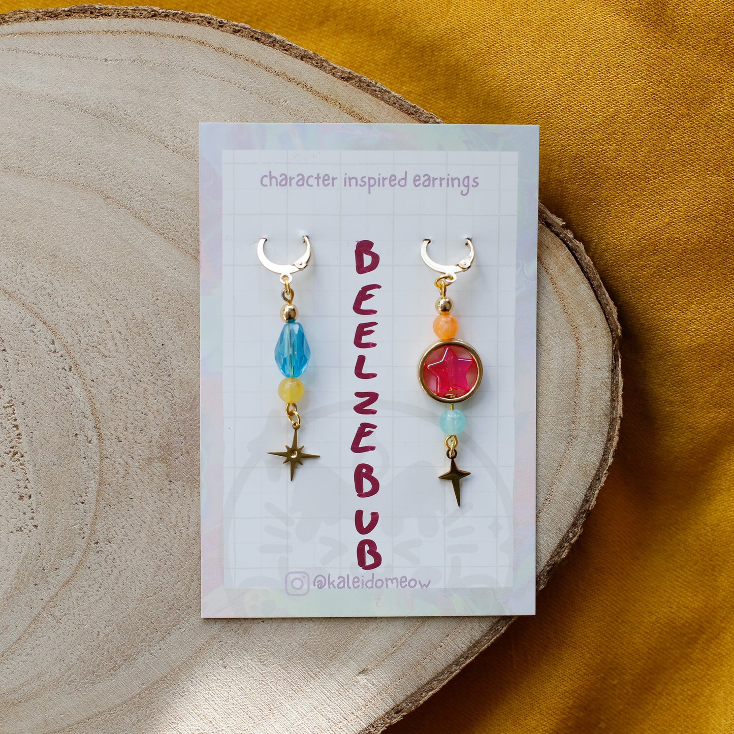 Beelzebub / QueenBee Helluvaboss inspired earrings l anime jewelry