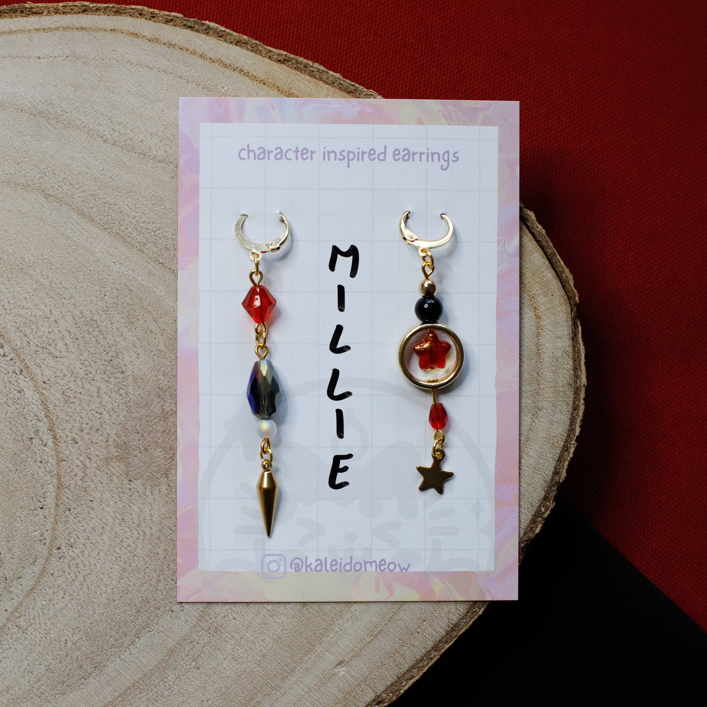 Millie Helluvaboss inspired earrings l anime jewelry