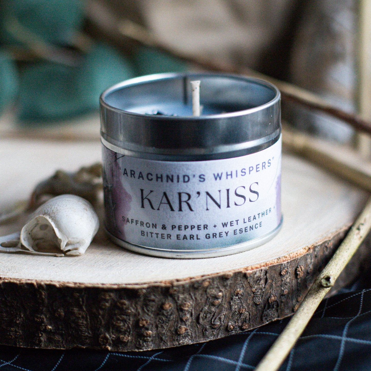 KAR'NISS inspired scented candle - 'Arachnid's Whispers' Baldur's Gate 3 inspired soy candle 100 ML