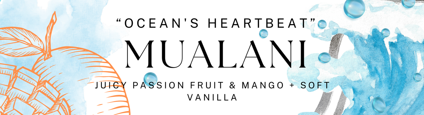 Mualani inspired candle - 'Ocean's Heartbeat' Genshin inspired scented candle 100 ML