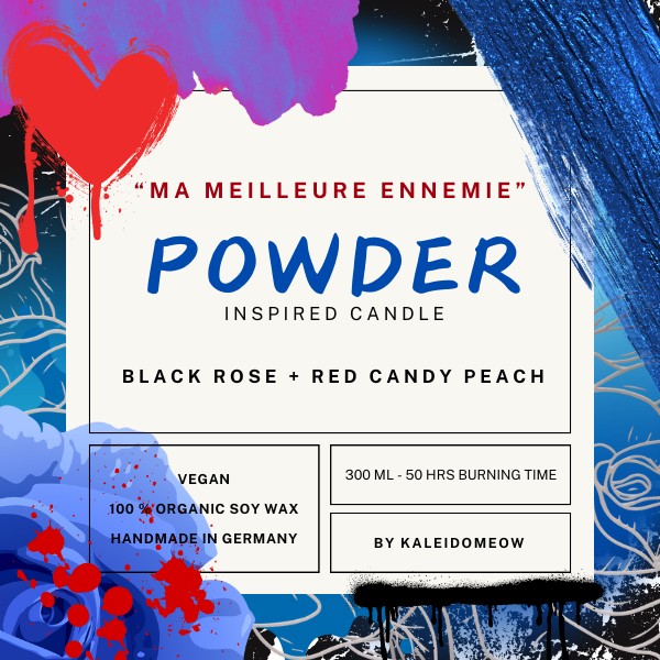 POWDER inspired candle - 'Ma Meilleur Ennemie' ARCANE inspired soy candle 300 ML