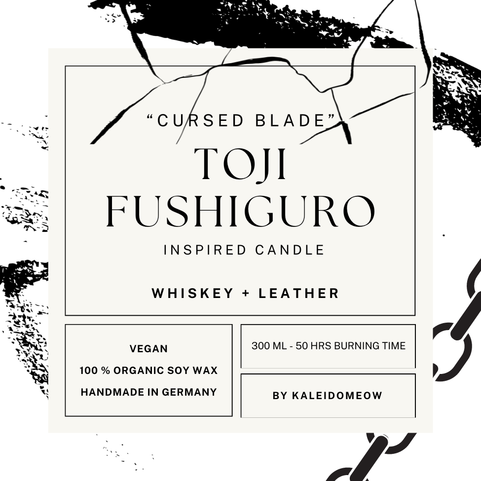 Toji Fushiguro inspired candle - 'Cursed Blade' Jujutsu kaisen inspired soy candle 300 ML