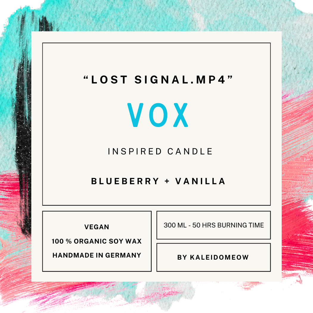 VOX inspired candle - 'Lost Signal.mp4' Hazbin Hotel inspired soy candle 300 ML