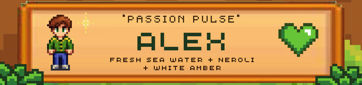 Alex inspired candle - 'Passion Pulse' Stardew Valley inspired soy Candles 250 ML