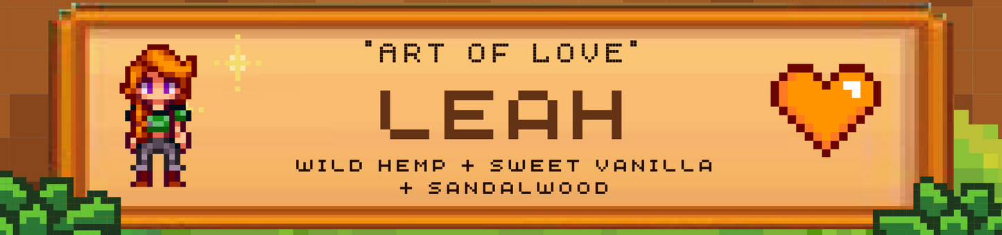 Leah inspired candle - 'Art of Love' Stardew Valley inspired soy Candles 250 ML