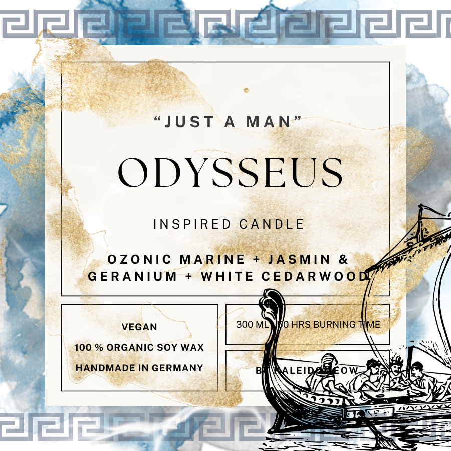 ODYSSEUS inspired scented candle - 'EPIC' inspired soy candle 300 ML